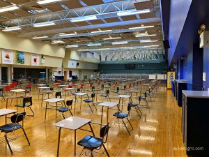 Beautifully repurposed cafeteria