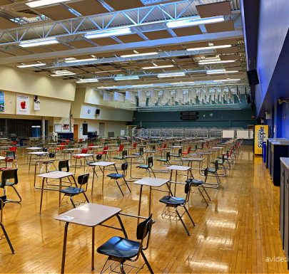 Beautifully repurposed cafeteria