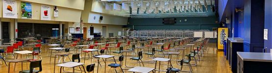 Beautifully repurposed cafeteria